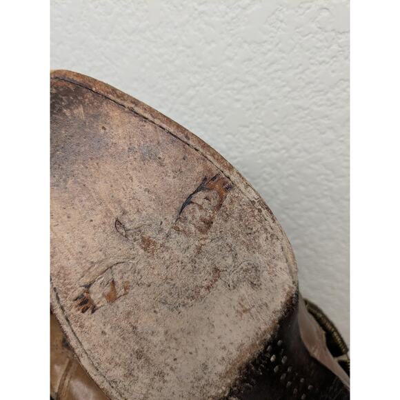 Freebird by Steven Evil Brown Leather Ankle Boot Bronze Hardwear Womens Size 9 - Picture 10 of 10